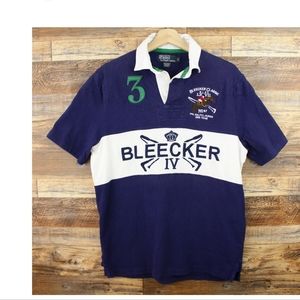 Vintage, Polo Ralph Lauren Bleecker Rugby, size Medium, embroidered Polo Logos